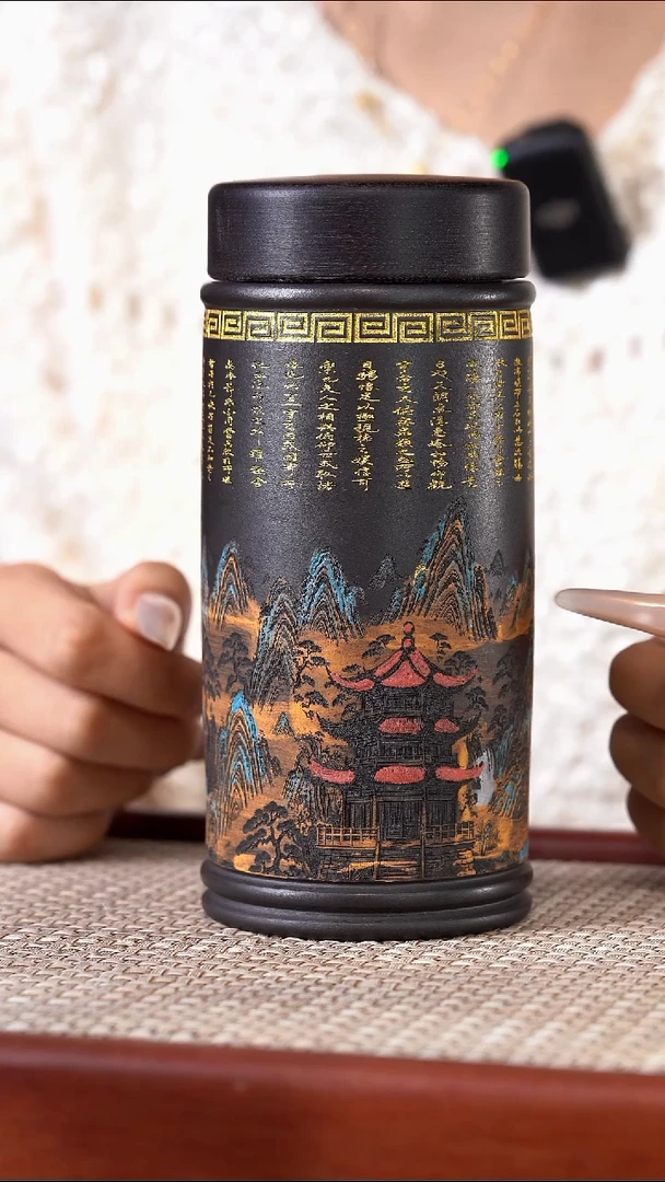 茶杯紫砂茶杯兰亭集序