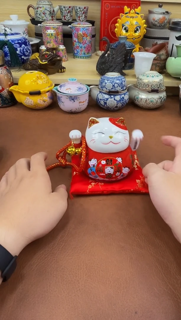 陶瓷茶具摆件旅行套组