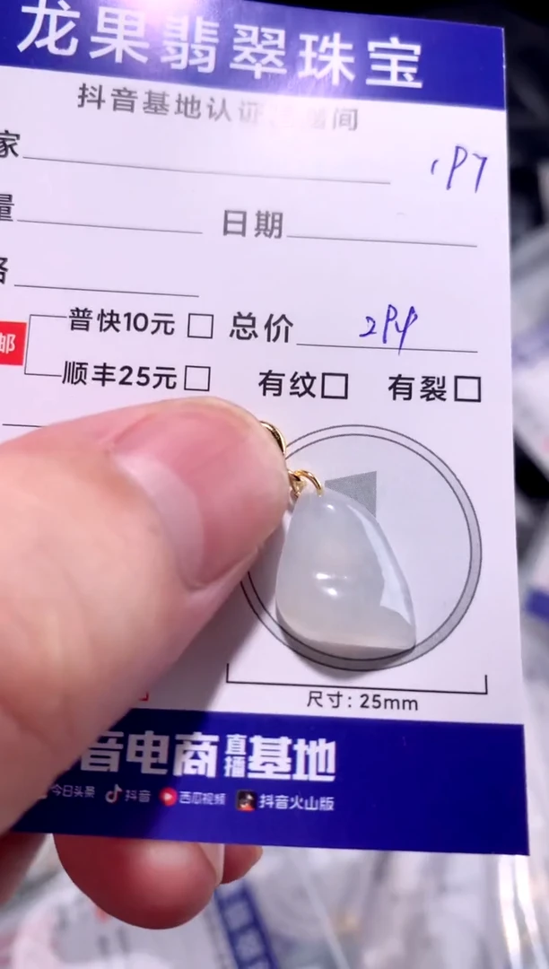 翡翠未镶嵌颈饰冰胶随形197