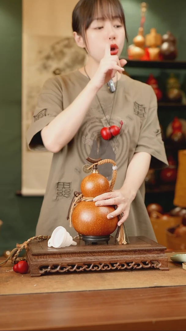 40号精品天然大漆酒葫芦一物一拍~