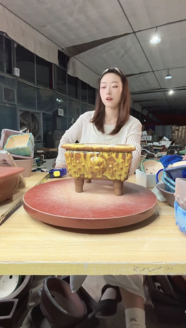 紫砂花盆浅草紫砂花盆