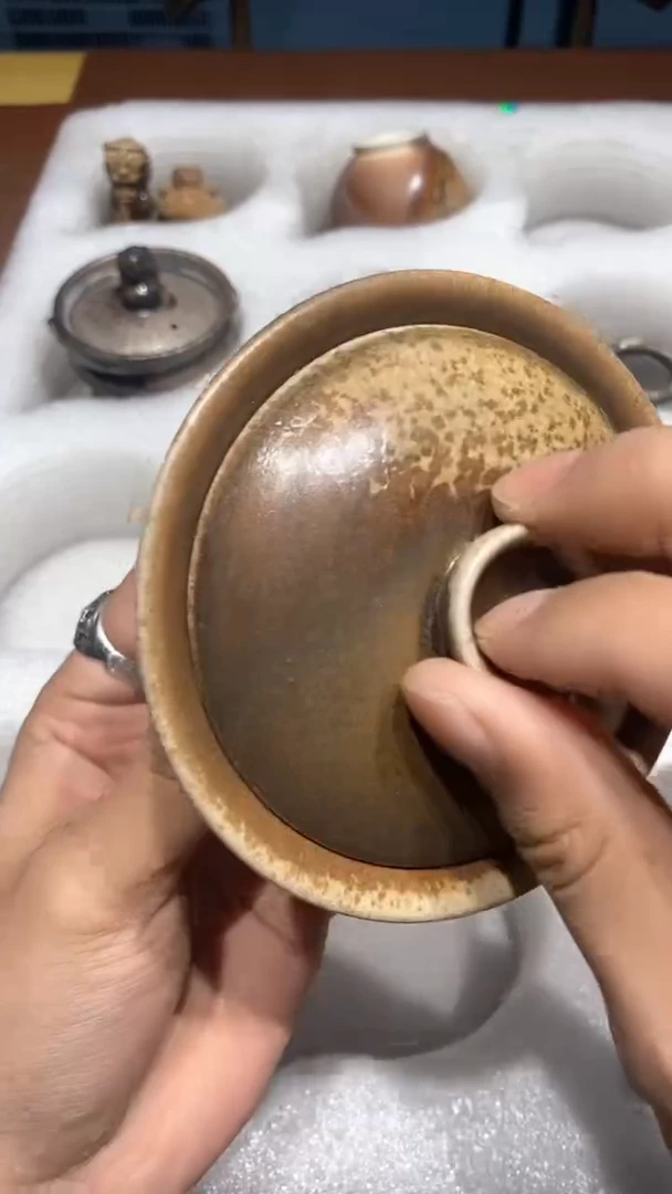陶瓷奢瓷/瑞寅柴烧茶器（盖碗）1213
