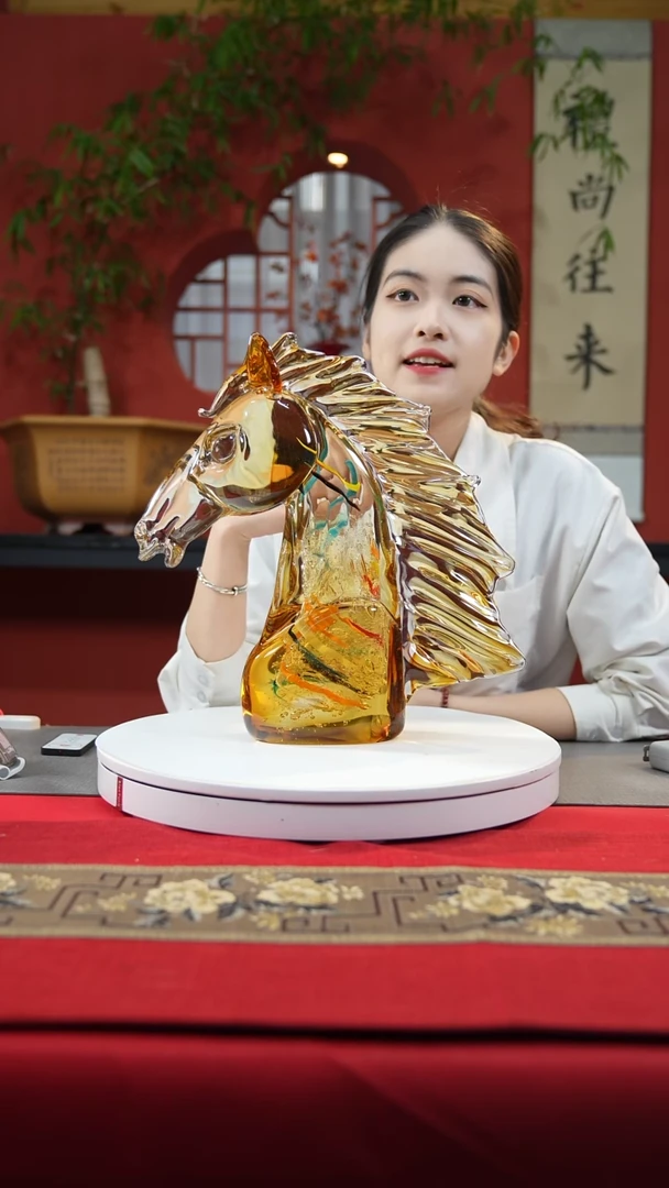 【闪购商品】琉璃手工艺品马首
