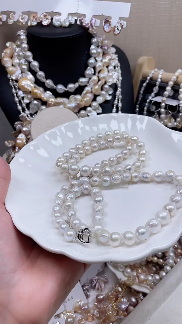未镶嵌项链淡水珍珠【纯恬饰品】（多样性发货发一）