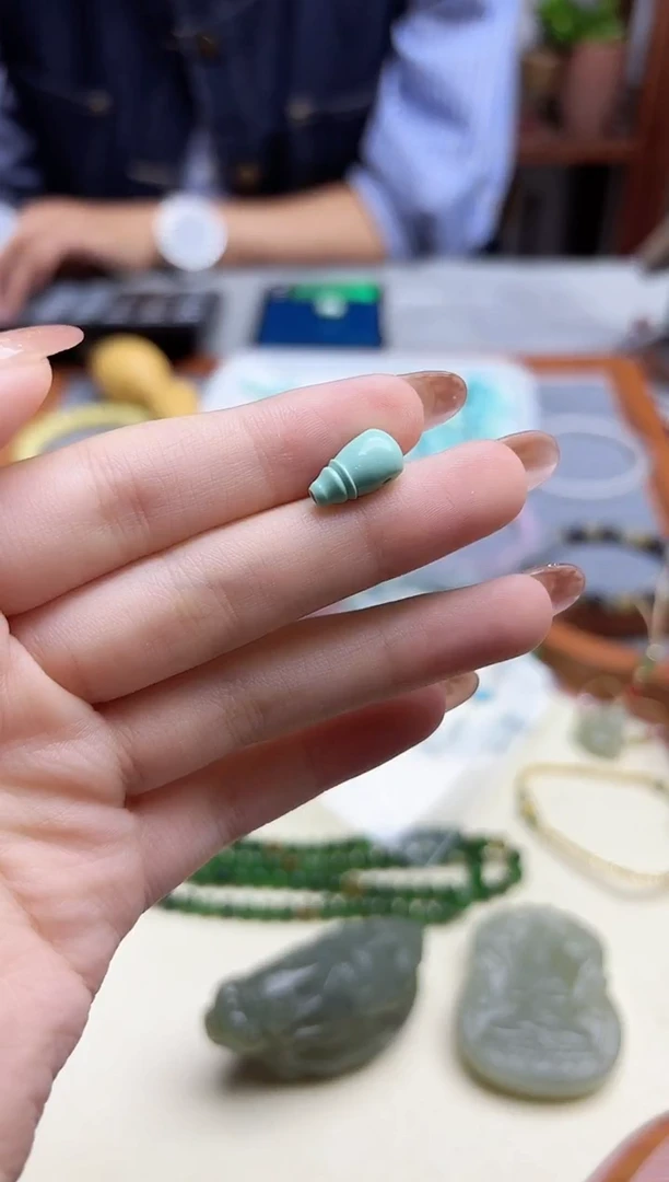 未镶嵌绿松石吊坠松石三通适用6mm*1 GW