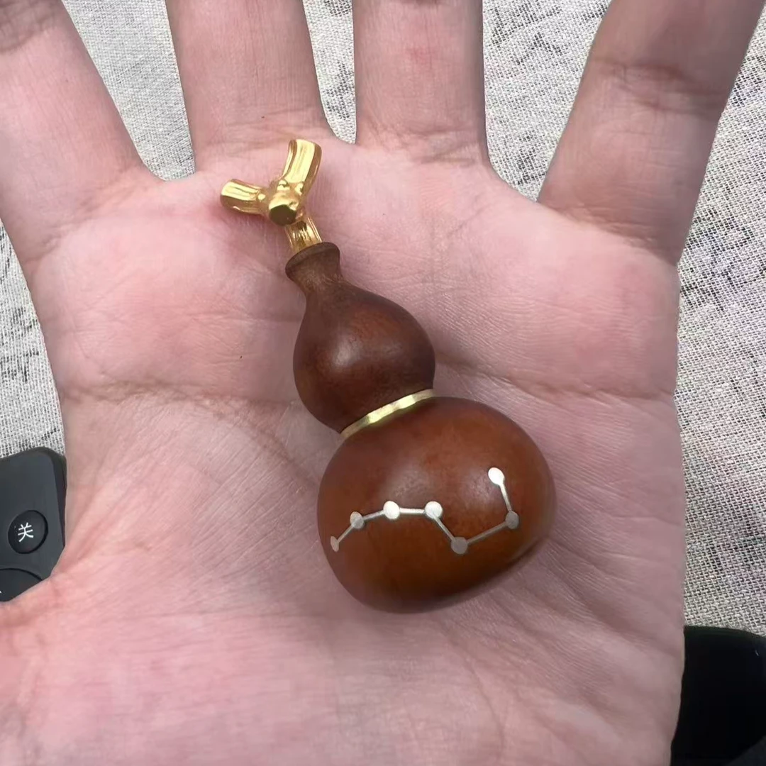 雷击枣木龙头葫芦挂件道家饰品可佩戴的吊坠