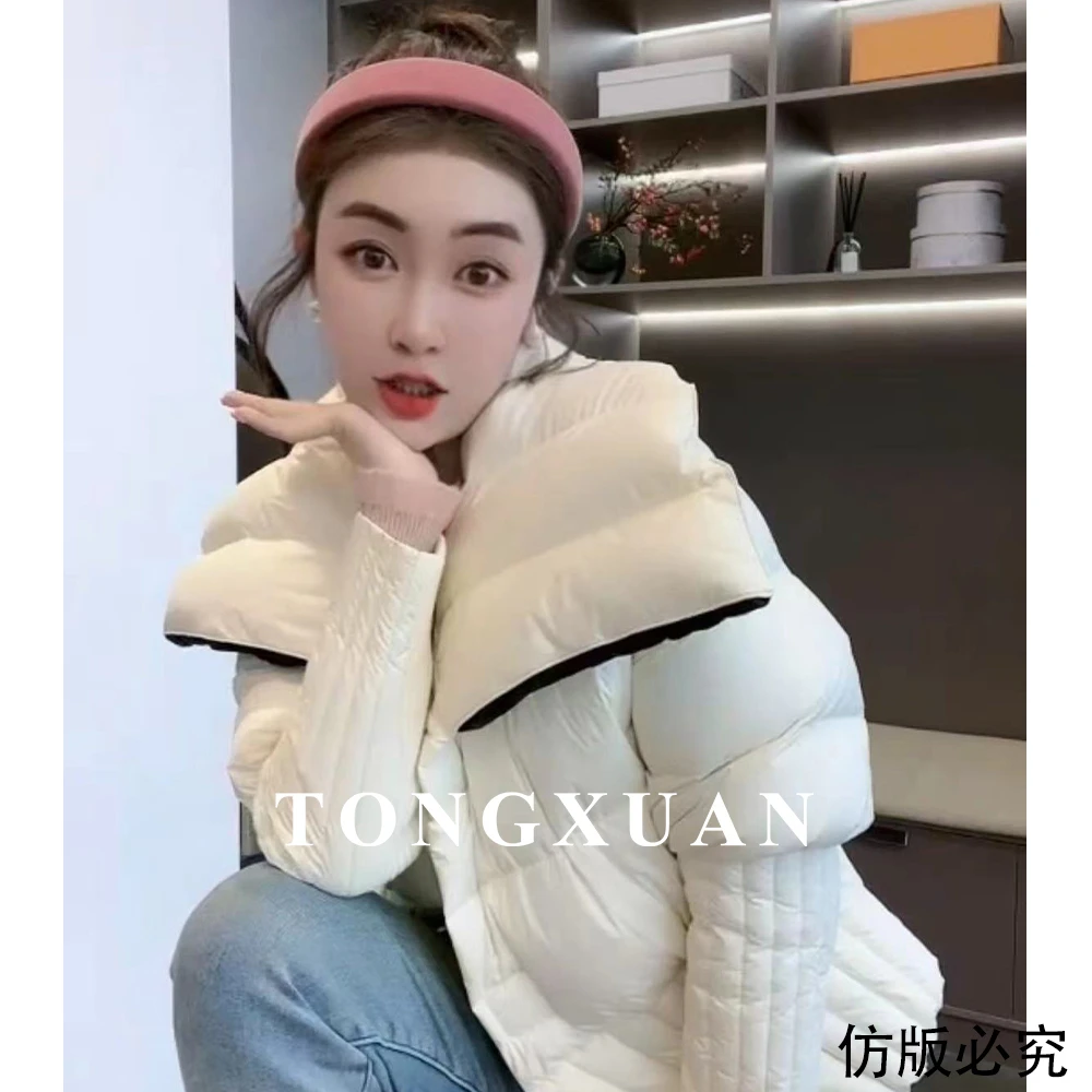 同瑄家冬季新款高端披肩设计羽绒服1121.4790