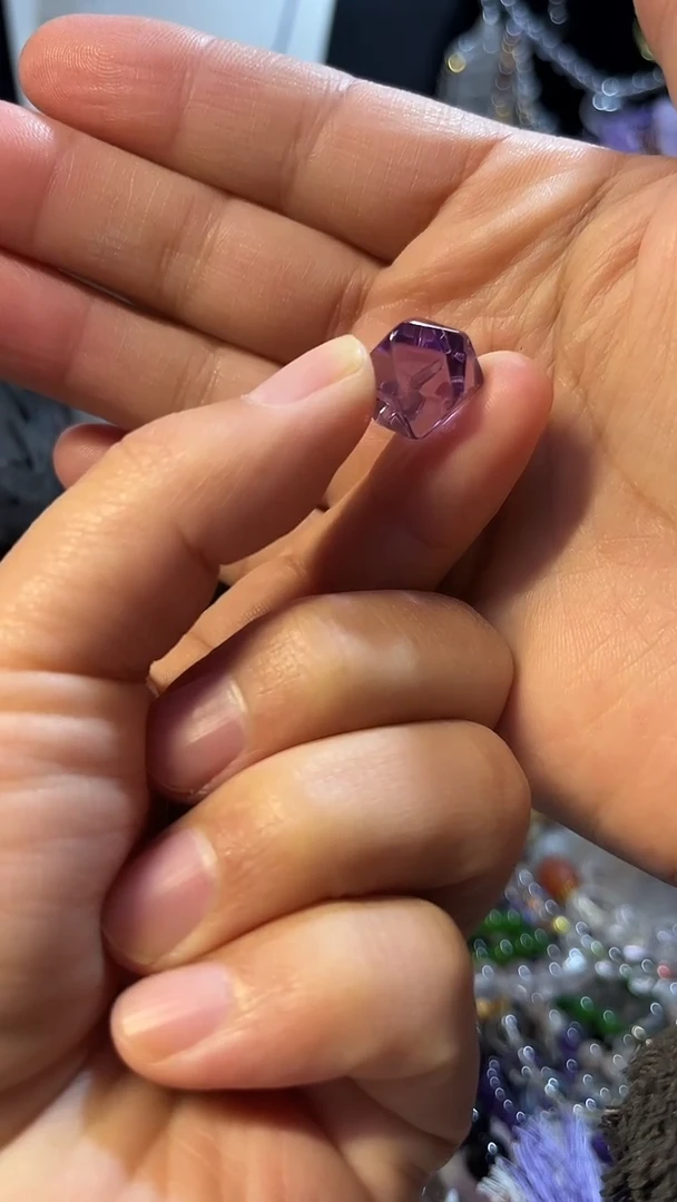 未镶嵌珠宝半成品紫晶天然紫水晶单珠