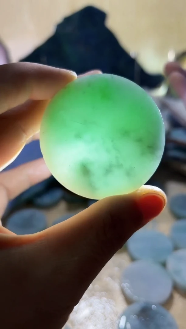 【闪购商品】翡翠颈饰未镶嵌A货闯文2643