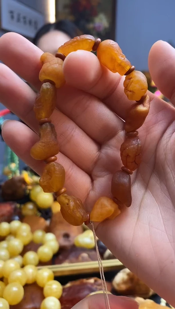 手链琥珀未镶嵌手串