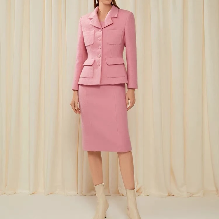 【歌】慵懒显瘦气质时尚女士修身名媛女神范套装GT2013