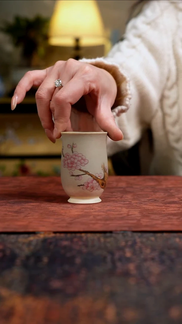 杯景德镇陶瓷杯碗柴烧多人