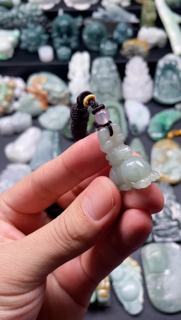 颈饰未镶嵌翡翠14  天然翡翠a货  一鹿有你
