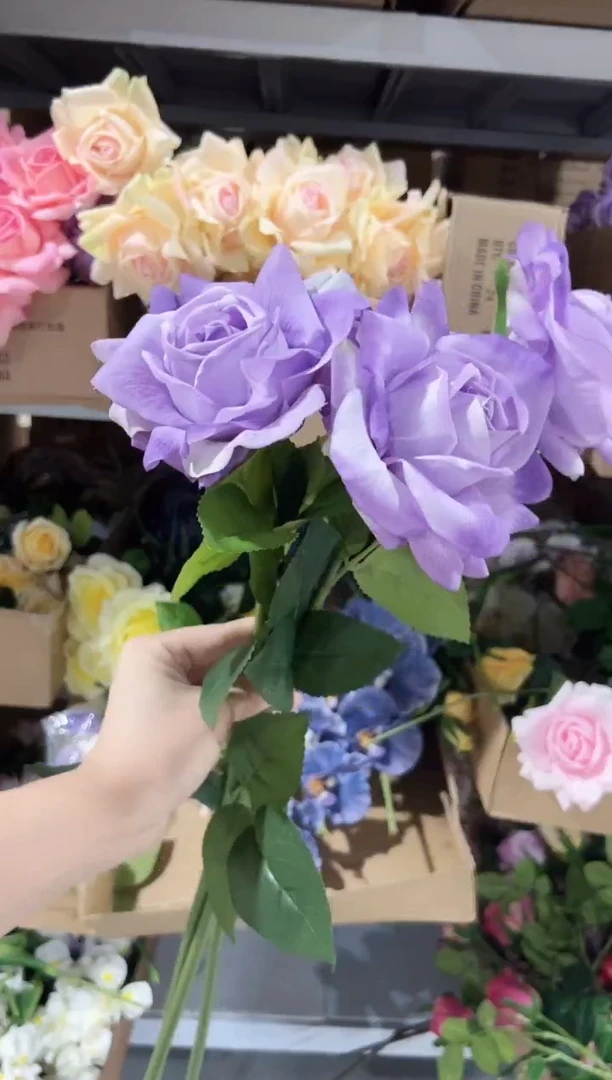 3枝紫色手感保湿水晶