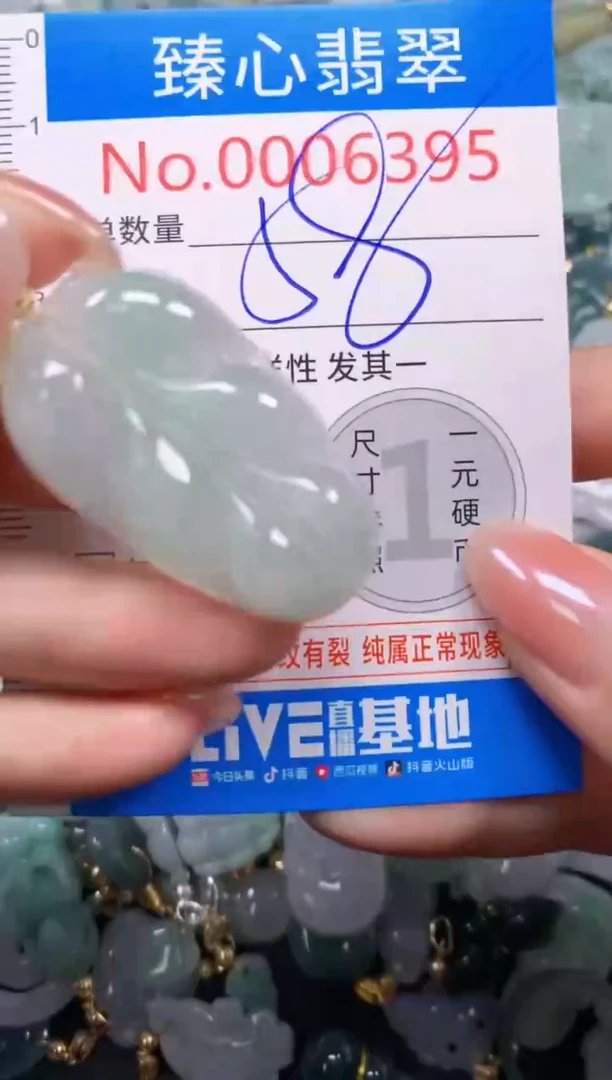 吊坠(不含链)未镶嵌翡翠6395