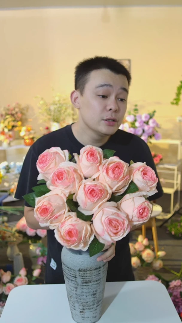 嘿淘家仿真花束包邮到家10支玫瑰