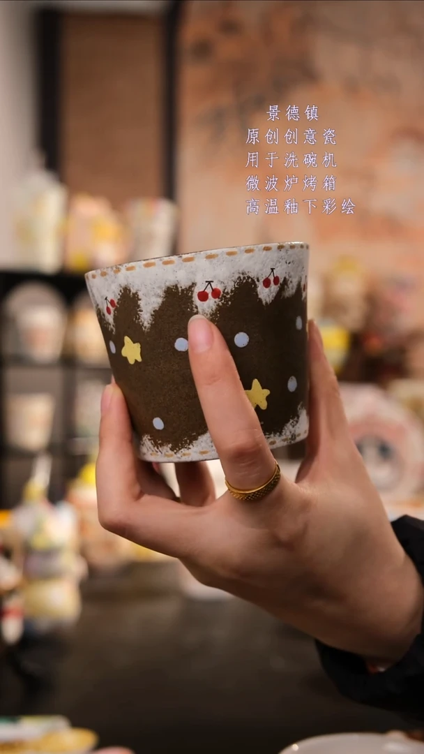 摆件陶旺的可以陶瓷手工手绘设计师款