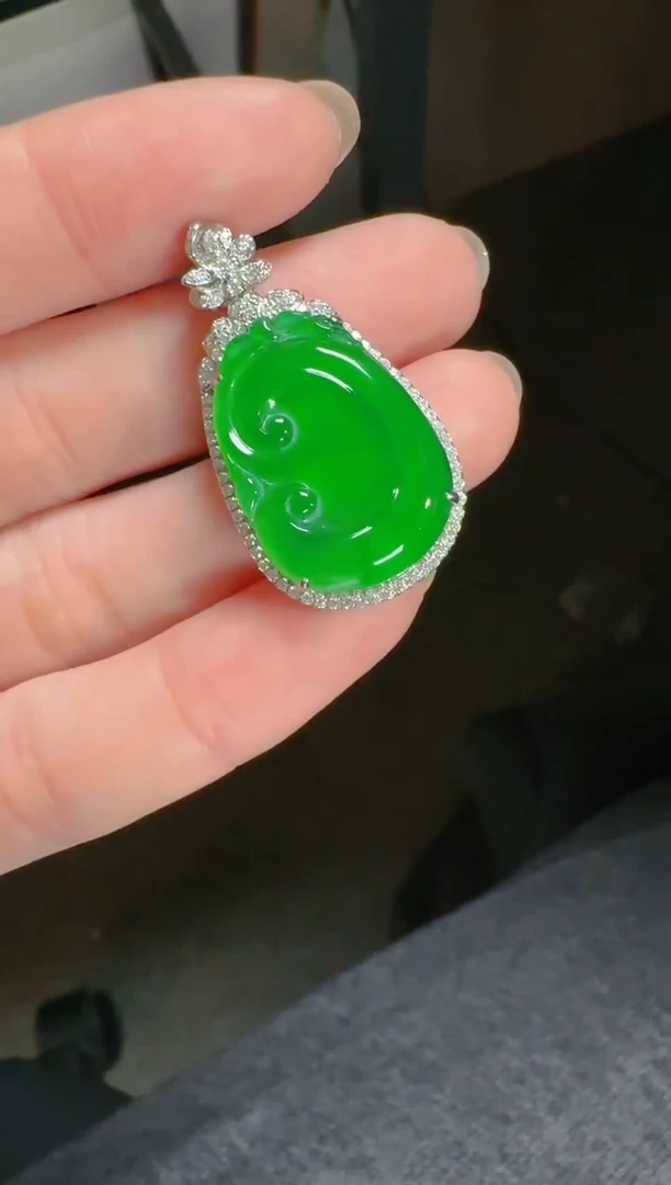 吊坠(不含链)未镶嵌翡翠如意吊坠