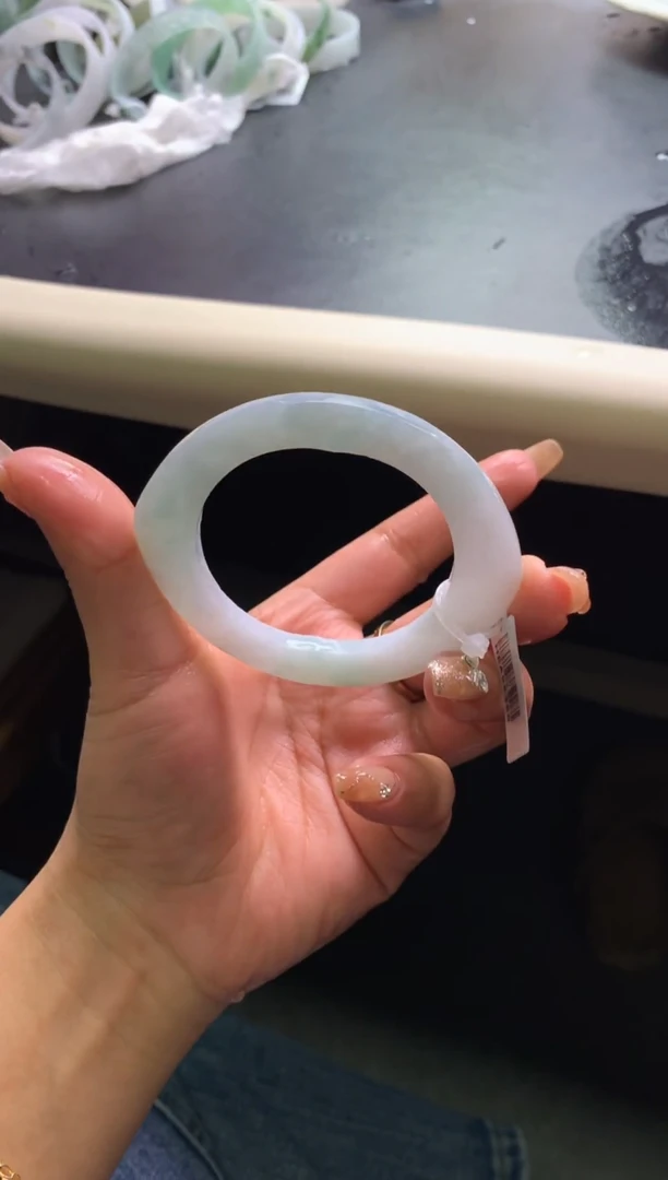 未镶嵌手镯定制翡翠49-55贵妃「定制不退不换」