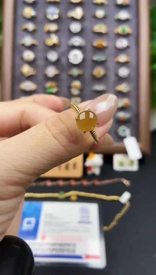 银S925镶嵌戒指翡翠12