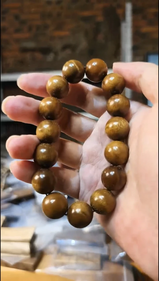 楠木（金丝楠）手串/手链1.5阴沉黄手串