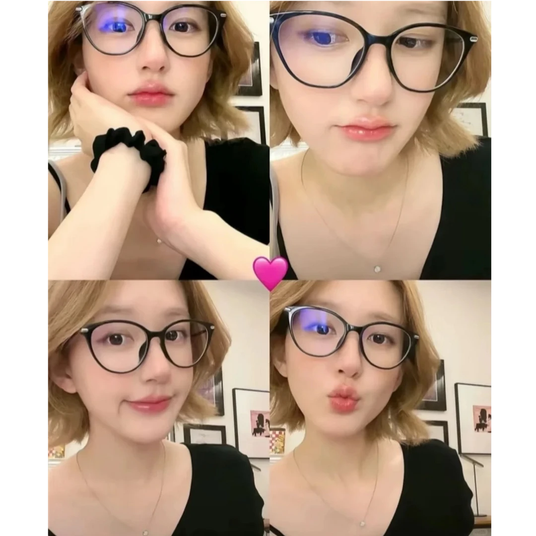 【猫眼】TR90时尚明星同款不易褪色起皮12克超轻猫眼眼镜框