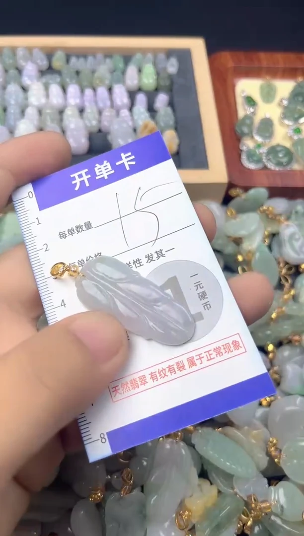 颈饰未镶嵌翡翠天然A货翡翠