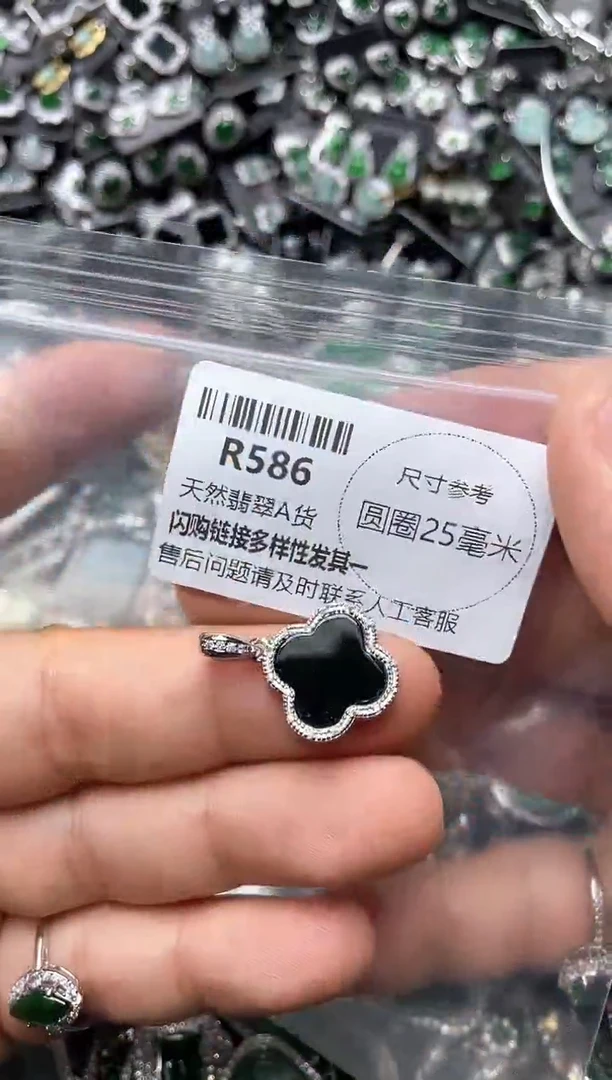 翡翠未镶嵌颈饰R586吊坠