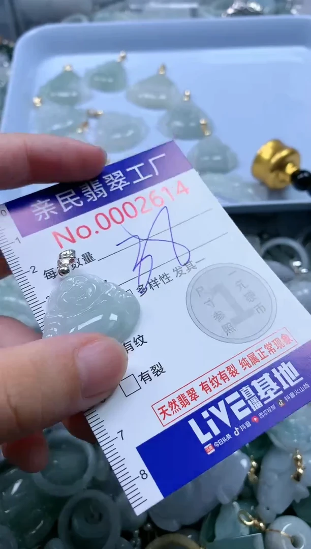 翡翠未镶嵌吊坠(不含链)2614