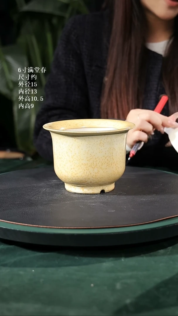 【石湾花盆】6寸满堂春353