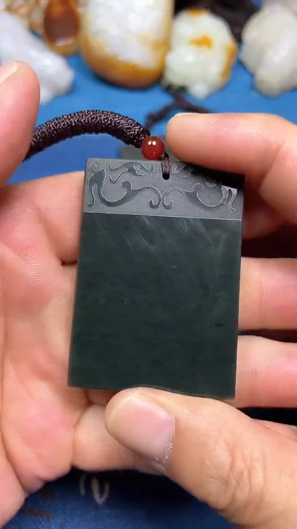 和田玉未镶嵌挂件1