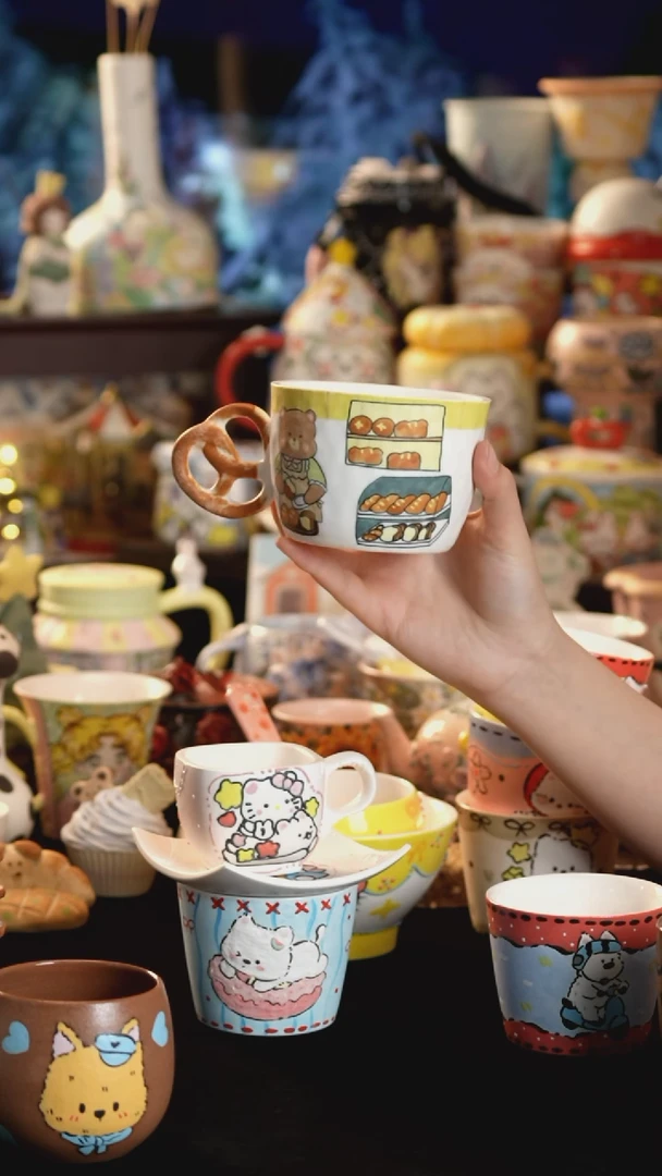 其他陶景德镇釉下彩手绘设计师款陶瓷