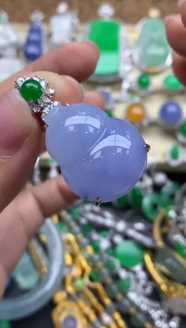 【闪购商品】翡翠颈饰18K金镶嵌685-中国好珍宝