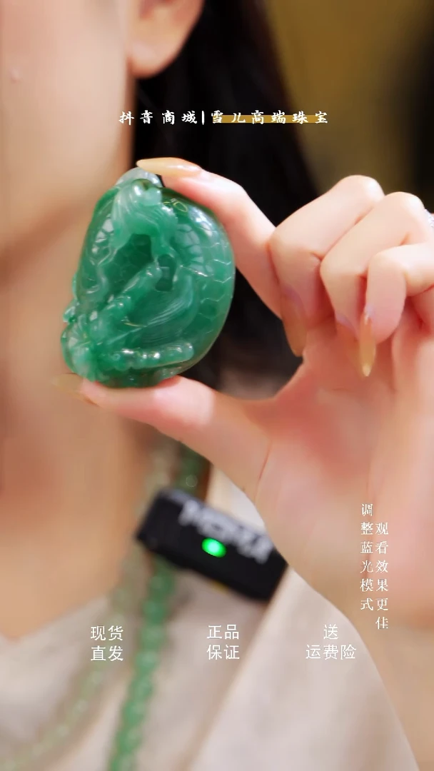 石英质玉（非洲翠）摆件未镶嵌满绿龙龟摆件高货种水