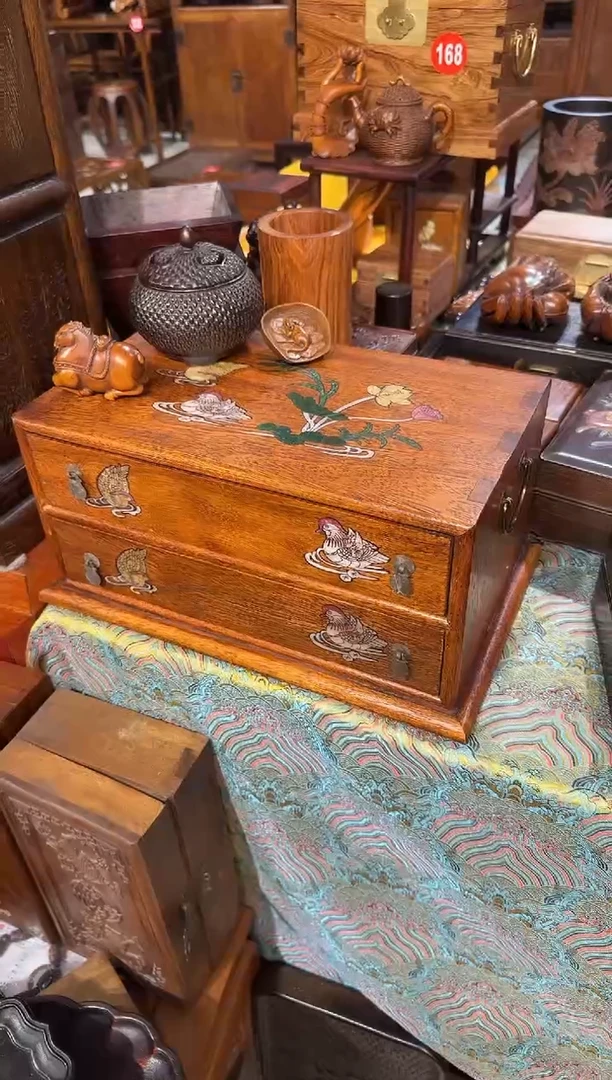 【闪购商品】木木艺鸳鸯戏水双层柜子398.888