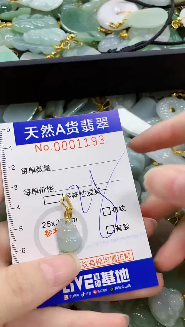 颈饰未镶嵌翡翠天然A货翡翠