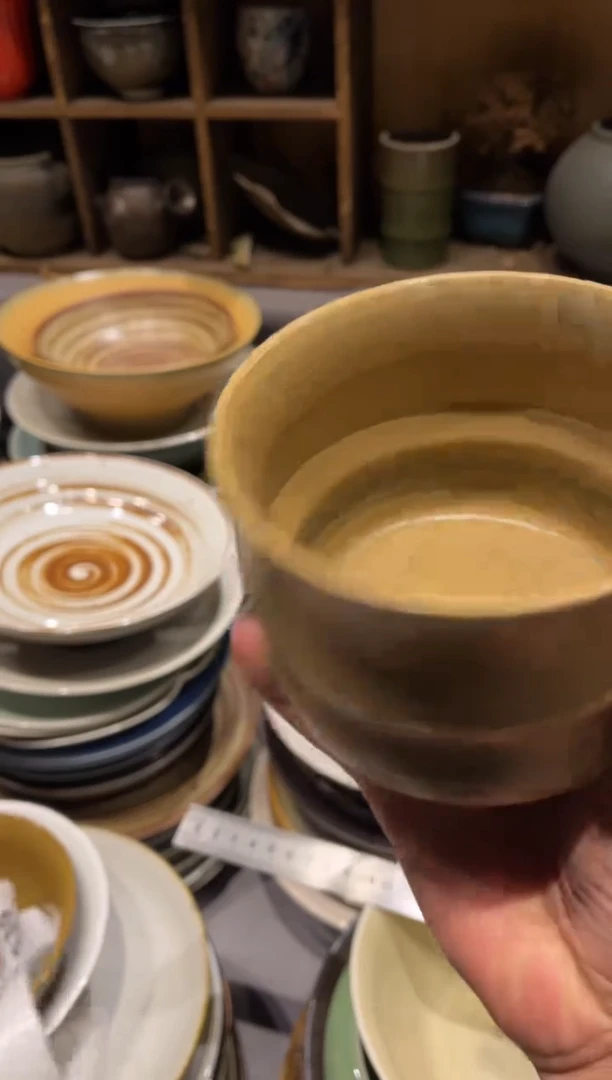 【闪购商品】瓷片538黄色手工扭扭碗1个