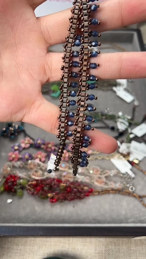 纯铜合金琉璃项链