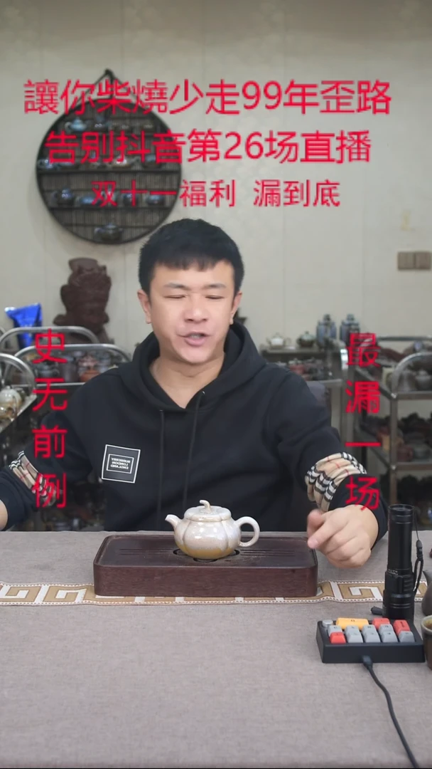 茶壶紫砂宜兴紫砂柴烧