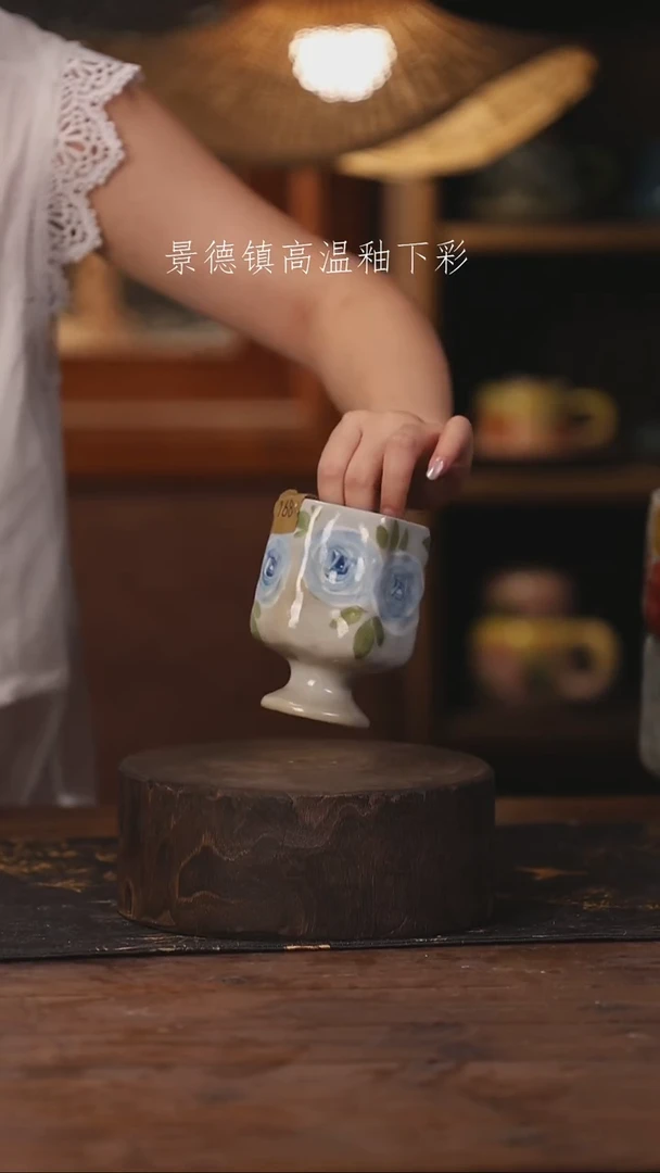 陶瓷景德镇高温釉下手绘陶瓷168