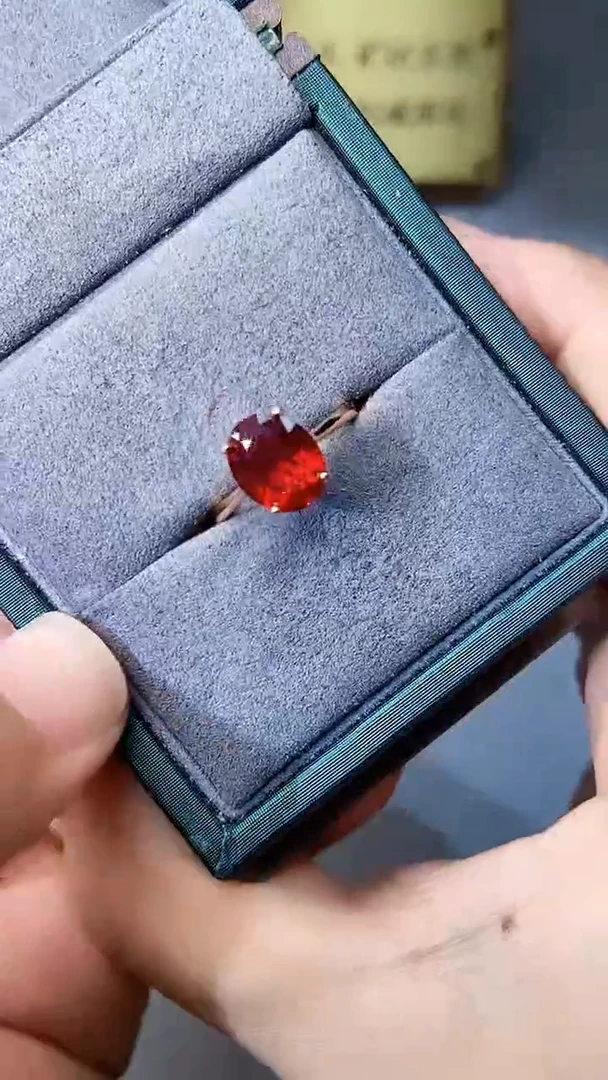 【闪购商品】红宝石戒指银S925镶嵌354