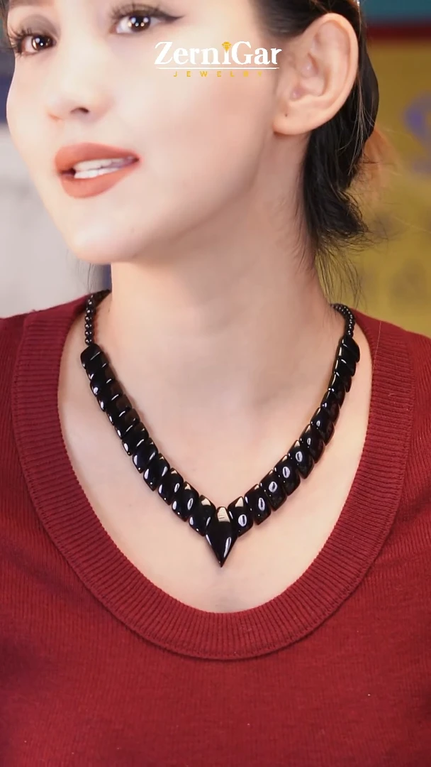 裸石琥珀未镶嵌天然琥珀项链