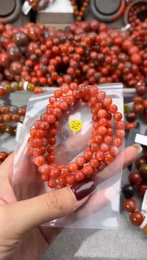 未镶嵌手串南红玛瑙7+