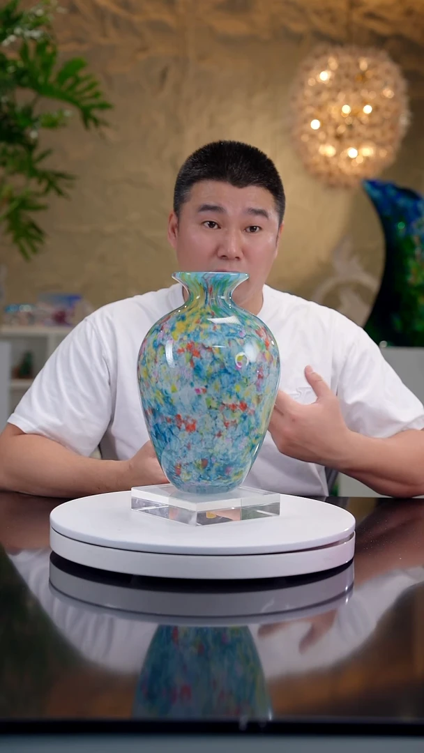 手工艺品琉璃莫奈花园设计款花器