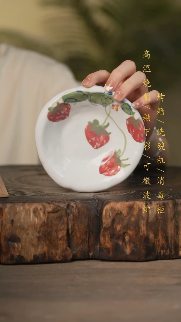 瓷片景德镇高温釉下彩可微波烤箱洗碗机