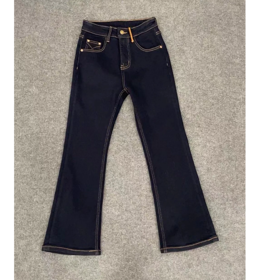 『蓝调庄园Q』显瘦时尚百搭复古休闲韩版牛仔裤81678