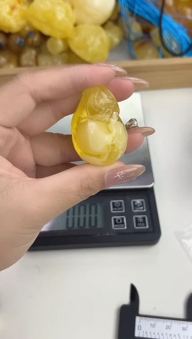 裸石琥珀未镶嵌天然琥珀蜜蜡吊坠