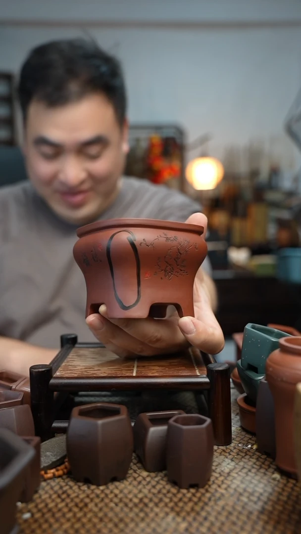 紫砂花盆長木軒精品紫砂