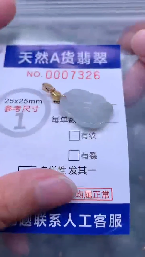 翡翠未镶嵌吊坠(不含链)1