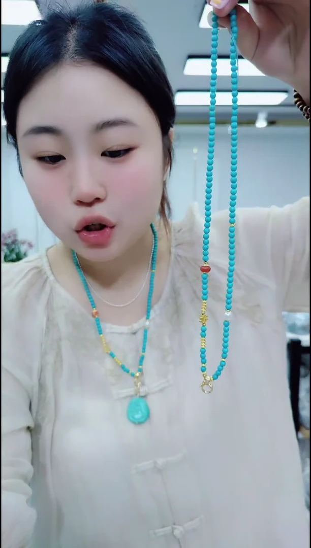 玛瑙/玉髓颈饰合金0910绿万能链